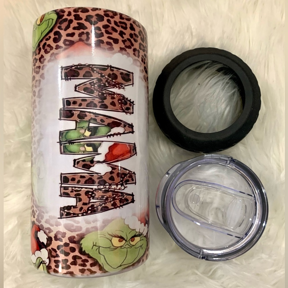 *MAMA* grinch design1 (Also have a matching 20oz tumbler ready in same design)